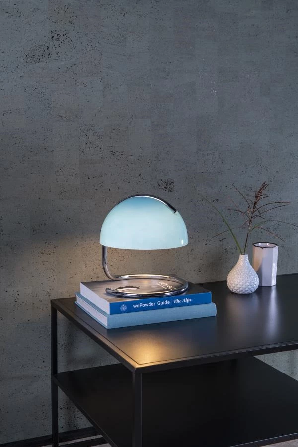 Lucide CATO - Table lamp - Ø 23,5 cm - 1xE27 - Blue - ambiance 2